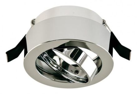 EVN 618711 aluminum round pivoting chrome GX5.3 35W 12V recessed ceiling spotlight
