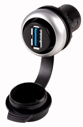 Eaton M22-USB USB 3.0 A/A socket/socket mounting box, 147539