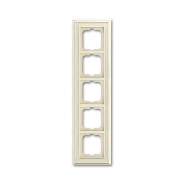 Busch-Jaeger 1725-832 cover frame, 5-way frame ivory white