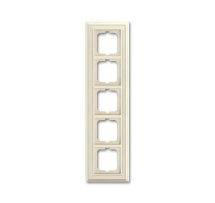 Busch-Jaeger 1725-832 cover frame, 5-way frame ivory white