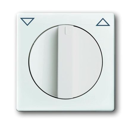 Busch-Jaeger 1740-84 central plate, with rotary handle, with print studio white