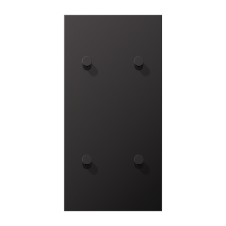 Jung AL12-25DK01 cover with rocker arm, cone, 2-way, 2 x 2 rocker arms, vertical, series LS 1912, dark (painted aluminum)