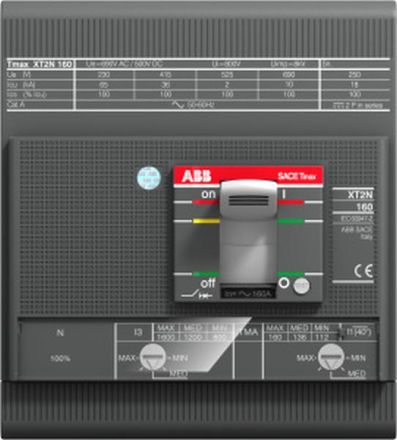 ABB Stotz-Kontakt XT2L 160 TMD 8-80 4p FF, XT2L 160 TMD 8-80 4P FF Compact circuit breaker Tmax XT2, 1SDA067656R0001