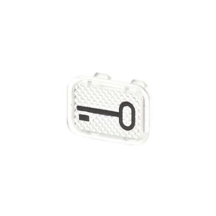 Busch-Jaeger 2145 TR button symbol, transparent, 'key' crystal clear
