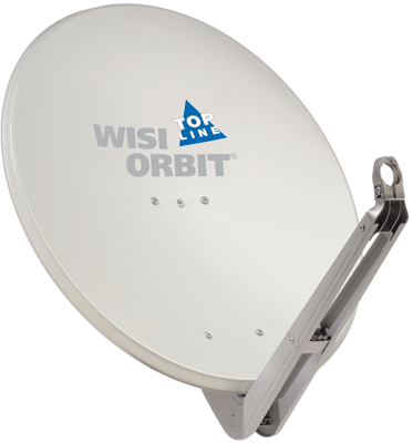 WISI OA85G-light size 85cm, aluminum mirror, aluminum feed