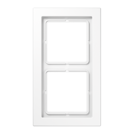 Jung LSD982BFWW frame 2-way, vertical and horizontal mounting, thermoplastic, LS-DESIGN, alpine white