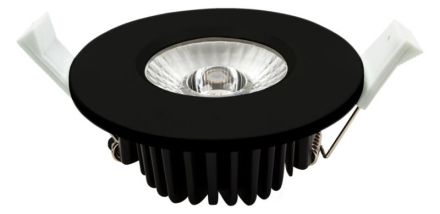 Ledxon 7008123 EDOS 6W 620lm 3000K 40° black LED recessed ceiling spotlight