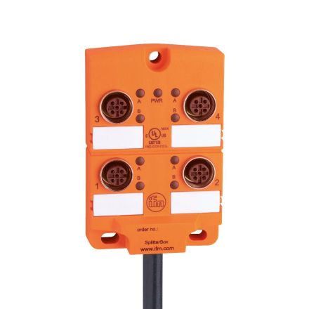 ifm electronic EBC016 4-way M12 5-pin DC PNP halogen-free si central distributor
