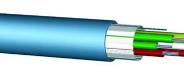 Draka Comteq U-DQ(ZN)BH 8x12G50/125 OM4 5000N fiber optic universal cable / rodent protection