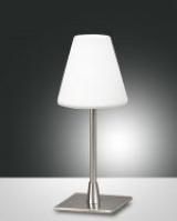 Fabas Luce 3568-30-178 3St.Touchdim nickel sat/Glass ws 3W 3000K table lamp