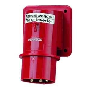 Mennekes 330 phase inverter surface-mounted plug 32A 5-pin 6h 400V IP44