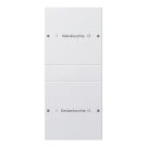 GIRA 220227 TS3 rocker set for label service System 55 | 2-way (1+1) | pure white satin finish