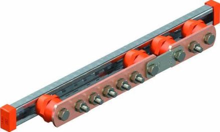 OBO Bettermann 5015870 1802 DC 5+1 CU BigBar/5+1 connections CU equipotential bonding rail