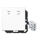 Jung LSCUKO5M230WW hotel cover with LED unit 230 V, outdoor unit, LS series, alpine white