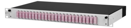 METZ CONNECT 150260BB24-E OpDAT slide VIK 24xSC-D violet OM4 grey patch panel