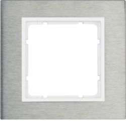 Berker 10113609 frame stainless steel/polar white Berker B.7