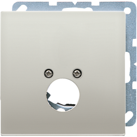 Jung ME2962-1C cover for 1 round connector up to 18.5 mm Ø, brass, LS series, brass classic