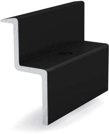 K2 Systems 1004552 Black Single 30-31 End Clamp