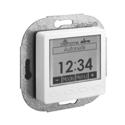 Alre-It UA070002 FTRCUd-210.021#09 with clock pearl white glossy flush-mounted radio transmitter