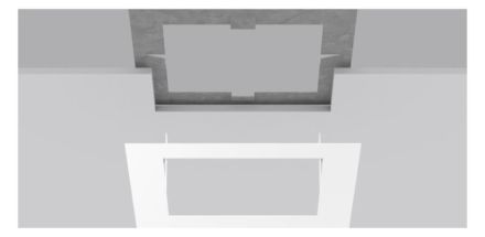 RZB 983082.002 L 320 W 320 H 1 Visible colour: white Installation frame