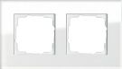 Gira 021212 2-way cover frame Gira Esprit glass white