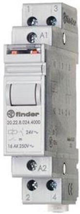 Finder 20.26.8.024.4000 2 contacts 16A 3 switching sequences for 24V impulse switch