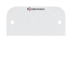Kindermann 7441000400 neutral aluminum anodized 54x54mm blind cover half cover