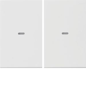 BERKER 80960379 Cover for push button sensor K.1/K.5 | 2-way, lens | polar white glossy