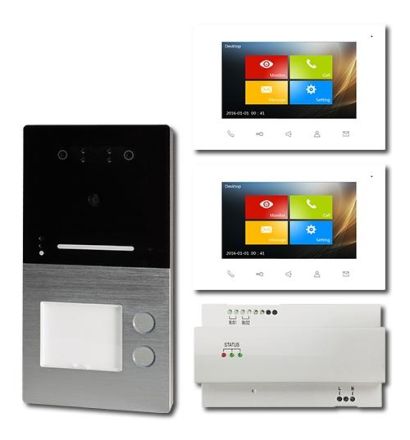 HHG Villa AP Set 2 FI 2-family set video door station with facial recognition