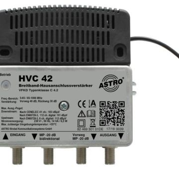 ASTRO Strobel 00217355 HVC 42 broadband amplifier