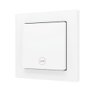 ZENNIO ZS551PB1MWC Single button soft ZS55 | for 1 binary input, custom design | matt white