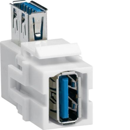 Hager VZ30UA Keystone USB 90° angled module