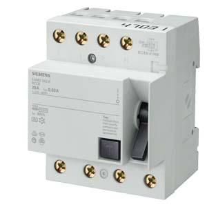 Siemens 5SM3648-6 residual current circuit breaker 100/0.3A 3+N-pole IFN 400V