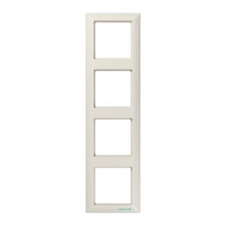 Jung ABAS584 frame 4-way, vertical and horizontal installation, Duroplast antibacterial, AS 500 antibacterial, white