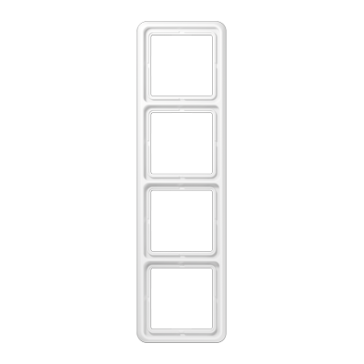 Jung CD584WW frame 4-way, vertical and horizontal mounting, Duroplast, CD 500, alpine white