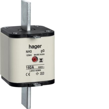 Hager LNH3160MK NH fuse link NH3C gG 500V 160A insulated handle