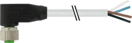 Murrelektronik 7000-12341-8620500 2 Bu. 90° A-kod. PUR 4x0.75 gr UL/CSA 5m circular connector