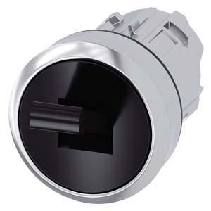 Siemens 3SU1050-3EA10-0AA0 toggle switch 22mm round metal black