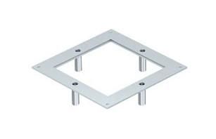 OBO Bettermann DUG 250-3 4SL 250-3 282x282x59 for size 4 heavy-duty mounting cover, 7401404
