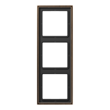 Jung ME2983AT frame 3-way, vertical and horizontal mounting, brass, LS 990, antique brass