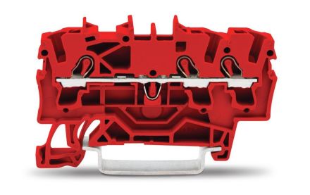 Wago 2002-1303 TOPJOB S red 2.5qmm 3 conductor feed-through terminal