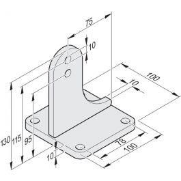 Sommer 12295V000 Sommer gate post fitting 75/115