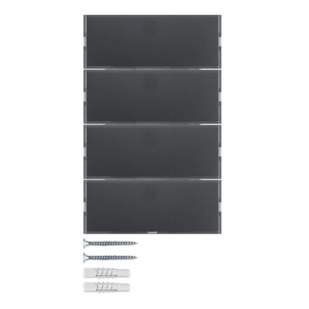 BERKER 80164776 KNX pushbutton sensor K.1/K.5 | 4-fold, comfort | anthracite