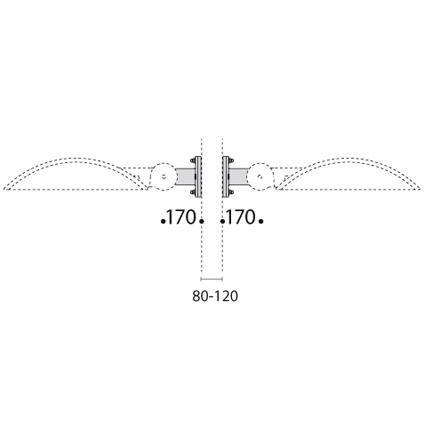 Spittler 14084202 bracket made of hot-dip galvanized steel for mounting on masts 80120mm.