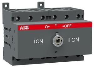 ABB Stotz-Kontakt OT63F3C, load changeover switch 3-pole 63A without handle and shaft I-0-II, 1SCA105338R1001