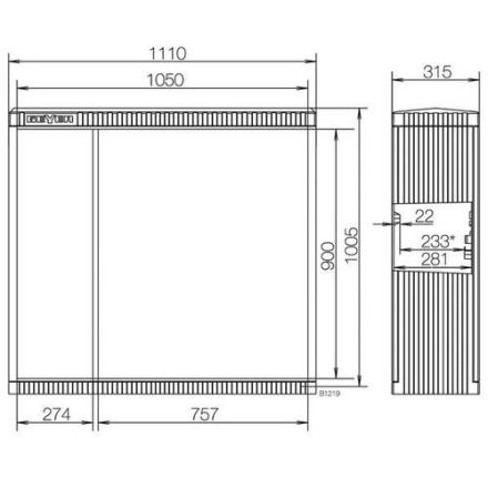 ABN SL102V KVS with asymmetrical doors, M-plate