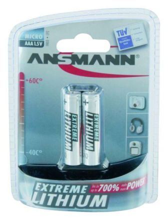 Hückmann 133304 LR03 Extreme Lithium Micro (PK=2pcs.) Battery