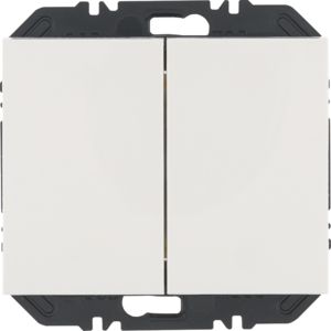 BERKER 24127109 EnOcean push button sensor K.1/K.5 | 2-way | polar white glossy