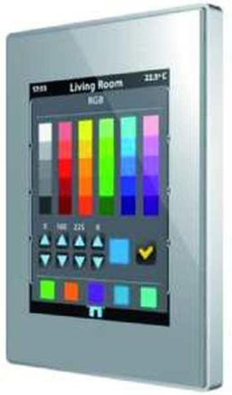 Zennio ZVI-Z41PRO-SP Z41Pro IP silver with polycarbonate frame capacitive color touch panel
