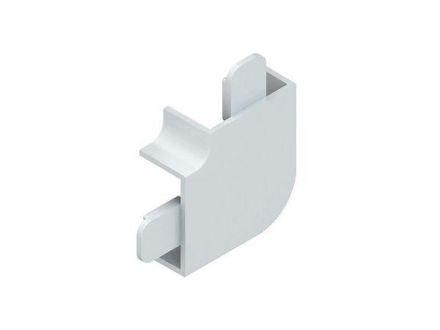 Kleinhuis FW2030.3 90° with brackets 18x30mm RAL9010 vertical corner
